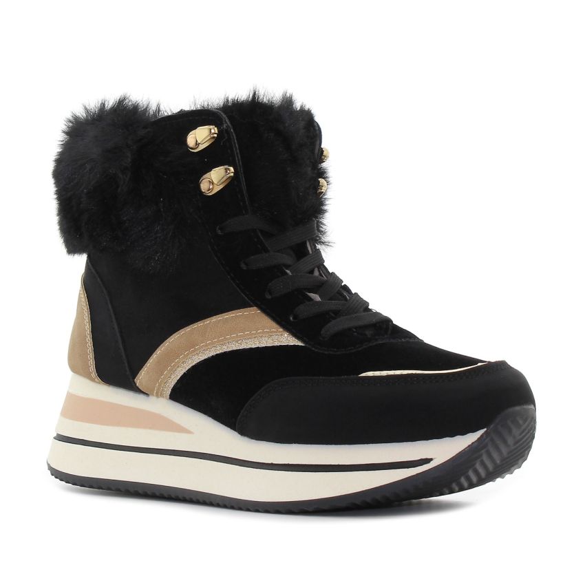 Yolera - Nicer fekete női cipő