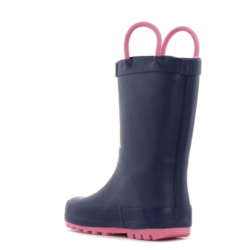 Wink - Flamingo sötétkék baba gumicsizma