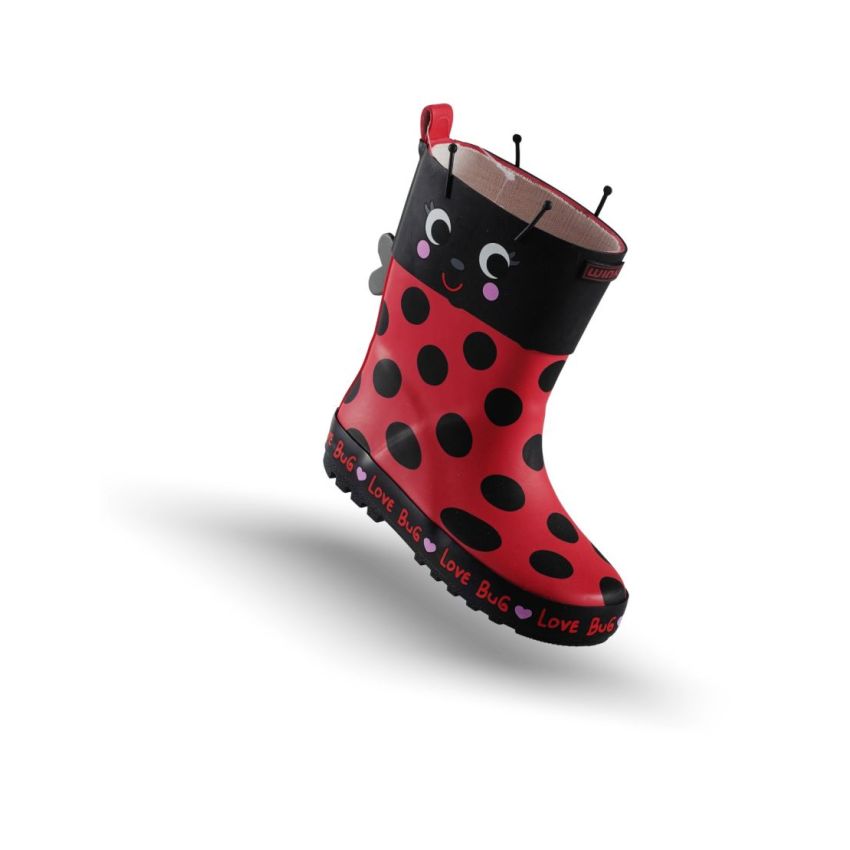 Wink - RubBug piros baba gumicsizma