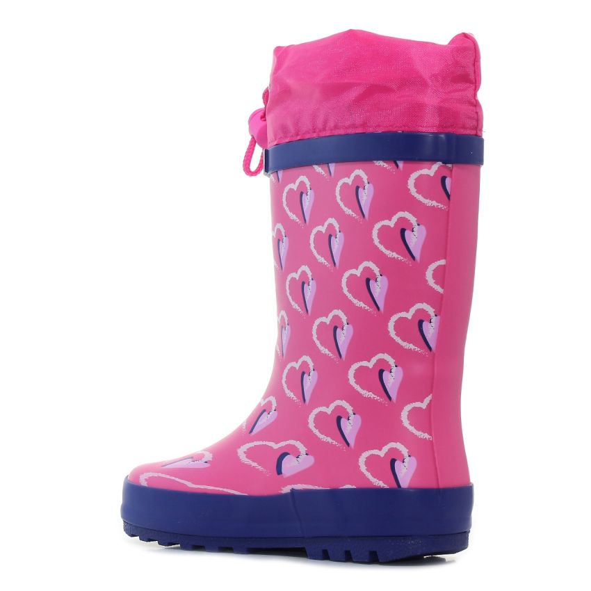 Wink - RubHeart rózsaszín baba gumicsizma