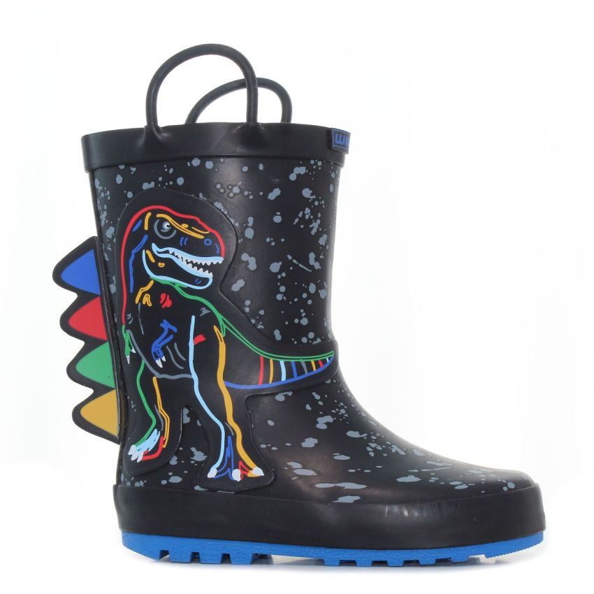 Wink - RubRex fekete gyerek gumicsizma