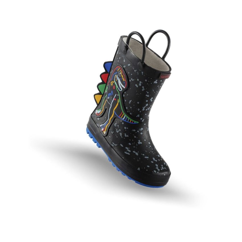 Wink - RubRex fekete gyerek gumicsizma