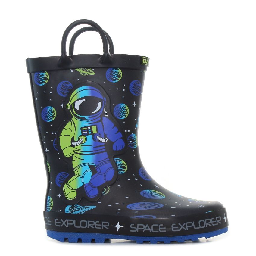 Wink - RubNaut fekete baba gumicsizma