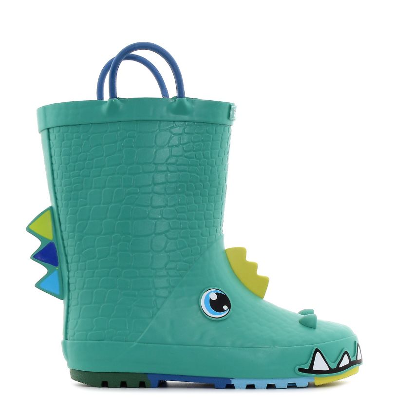 Wink - RB Croc zöld bélelt baba gumicsizma