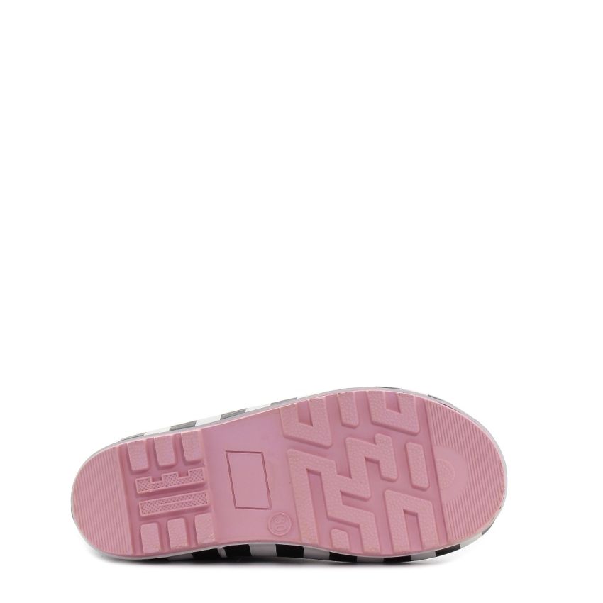 Wink - RB Panda fekete bélelt baba gumicsizma