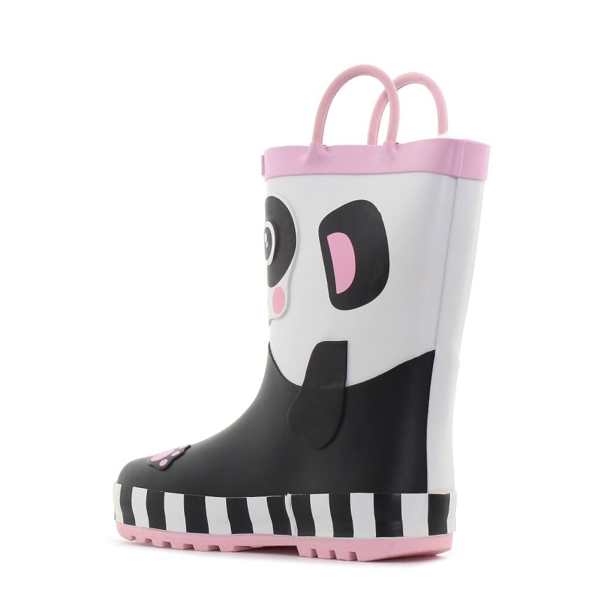 Wink - RB Panda fekete bélelt gyerek gumicsizma