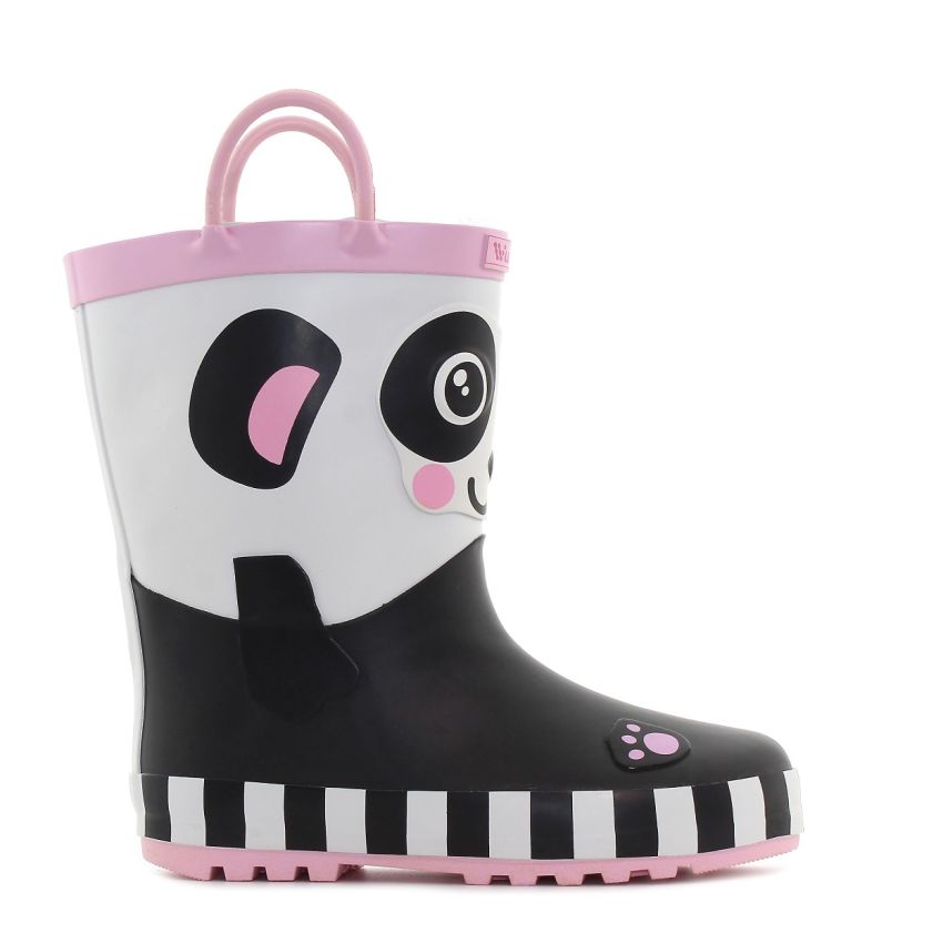 Wink - RB Panda fekete bélelt gyerek gumicsizma