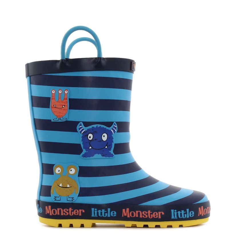 Wink - RB Monster kék bélelt baba gumicsizma