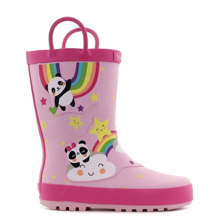 Wink - Aqqo - Happy Rainbow rózsaszín baba gumicsizma