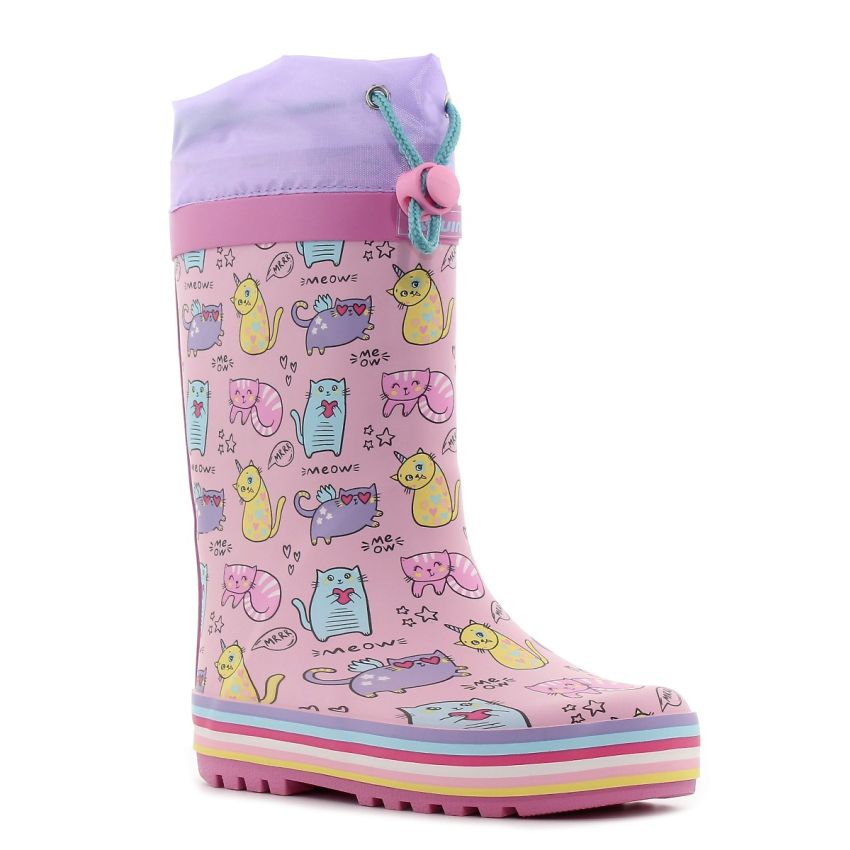 Wink - Aqqo - Meow rózsaszín baba gumicsizma