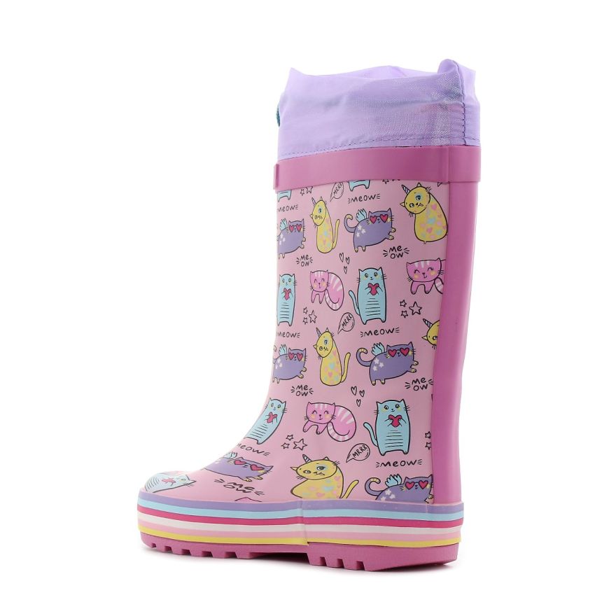 Wink - Aqqo - Meow rózsaszín baba gumicsizma