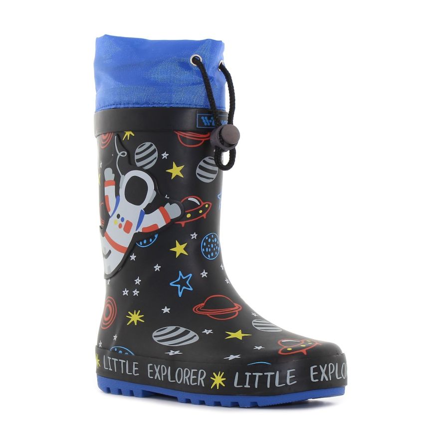 Wink - Aqqo - Little Explorer fekete baba gumicsizma