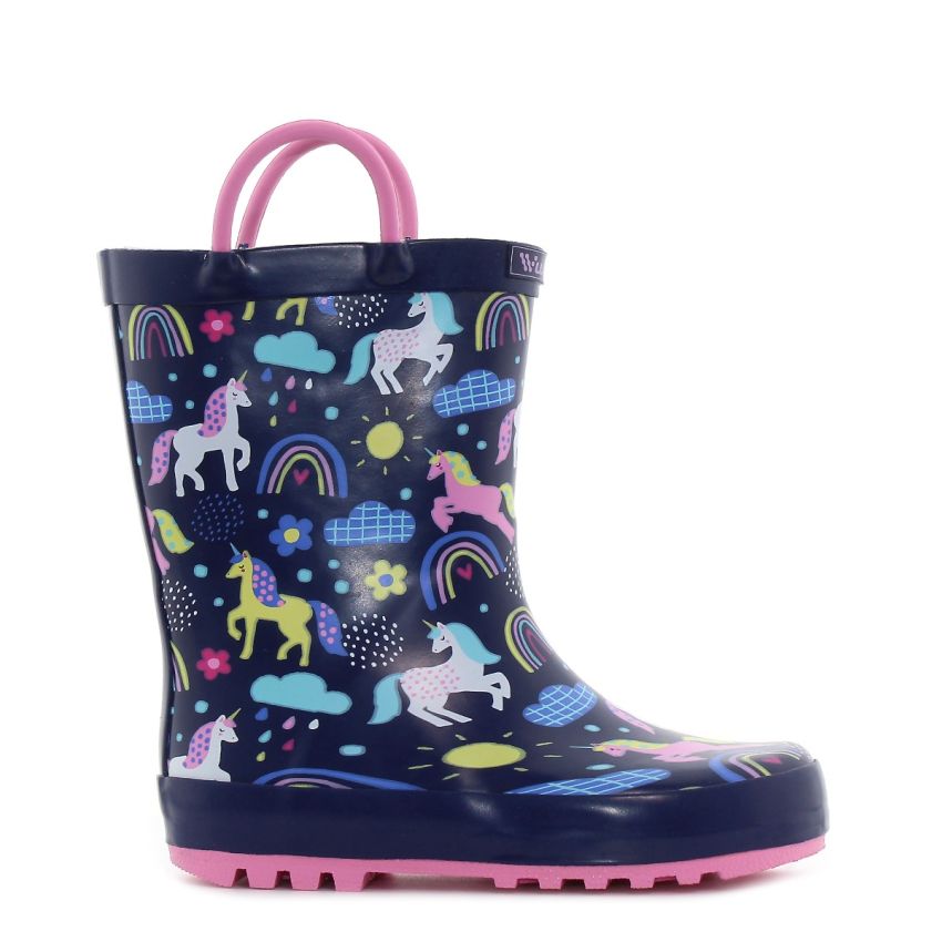 Wink - Aqqo - Rainbow sötétkék gyerek gumicsizma