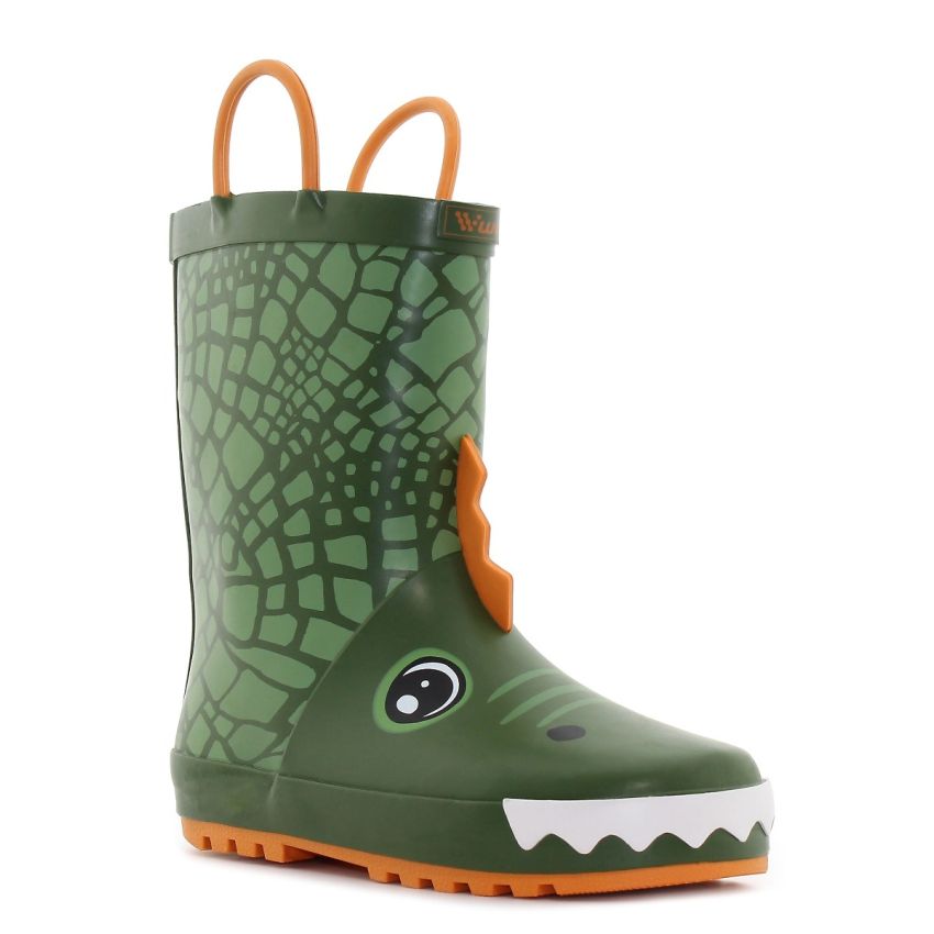 Wink - Aqqo - Crocco zöld bélelt baba gumicsizma