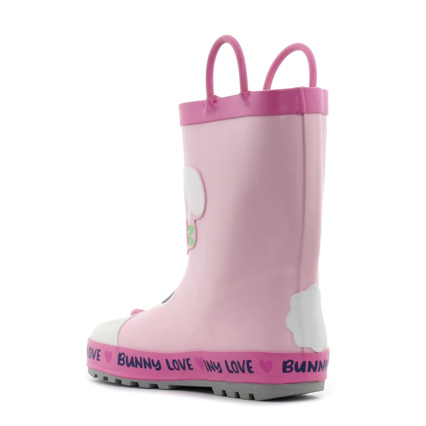 Wink - Aqqo - Bunny Love rózsaszín bélelt baba gumicsizma