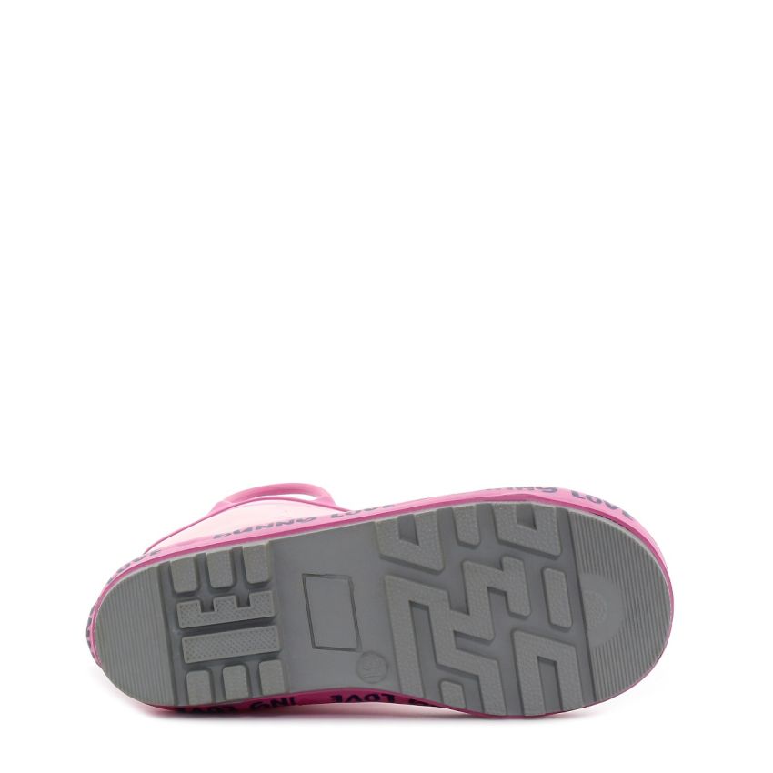 Wink - Aqqo - Bunny Love rózsaszín bélelt baba gumicsizma