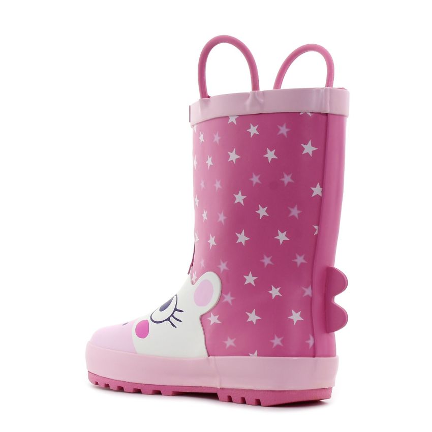 Wink - Aqqo - Unikornis magenta bélelt baba gumicsizma
