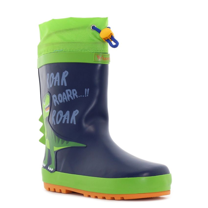 Wink - Aqqo - Roar sötétkék bélelt gyerek gumicsizma