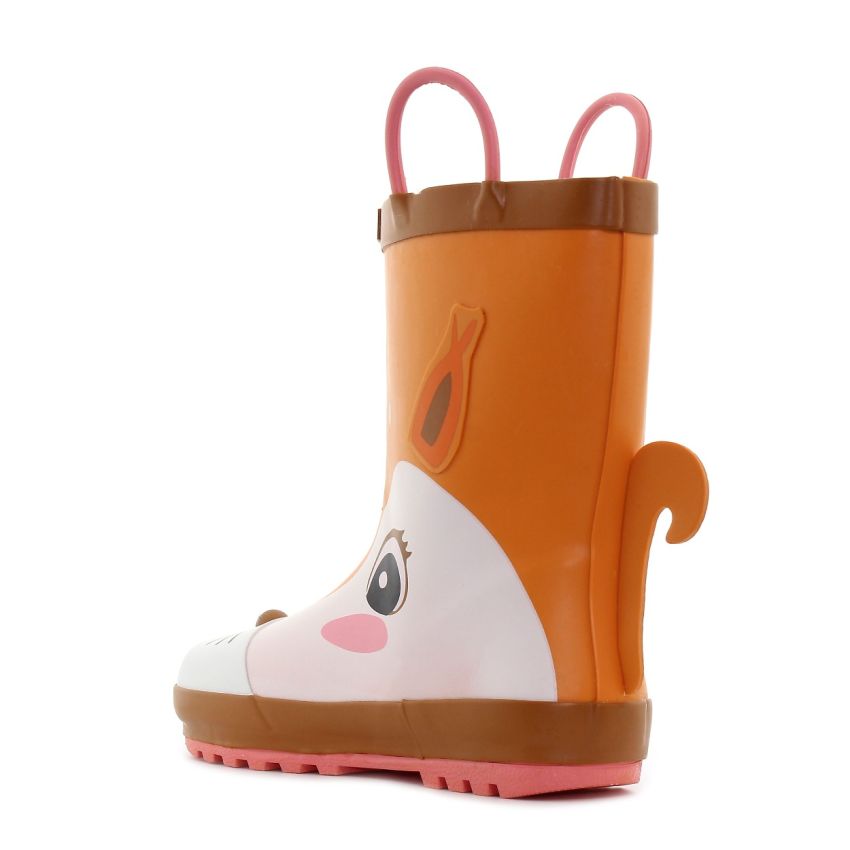 Wink - Aqqo - Őzike barna bélelt gyerek gumicsizma