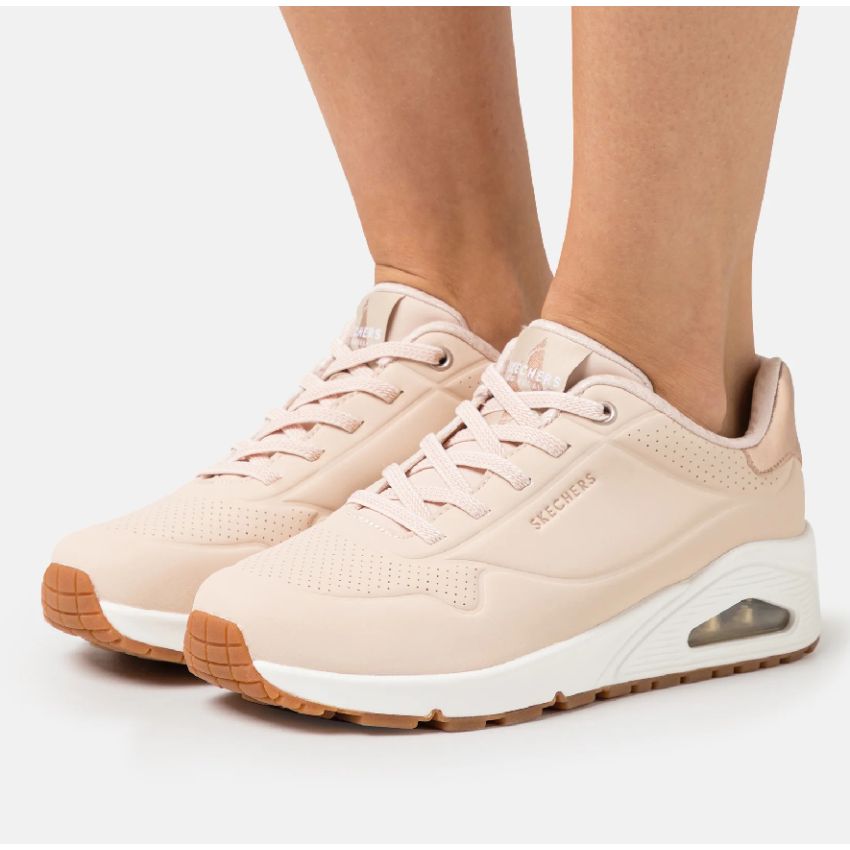 Skechers Uno - Shimmer Away bézs női cipő