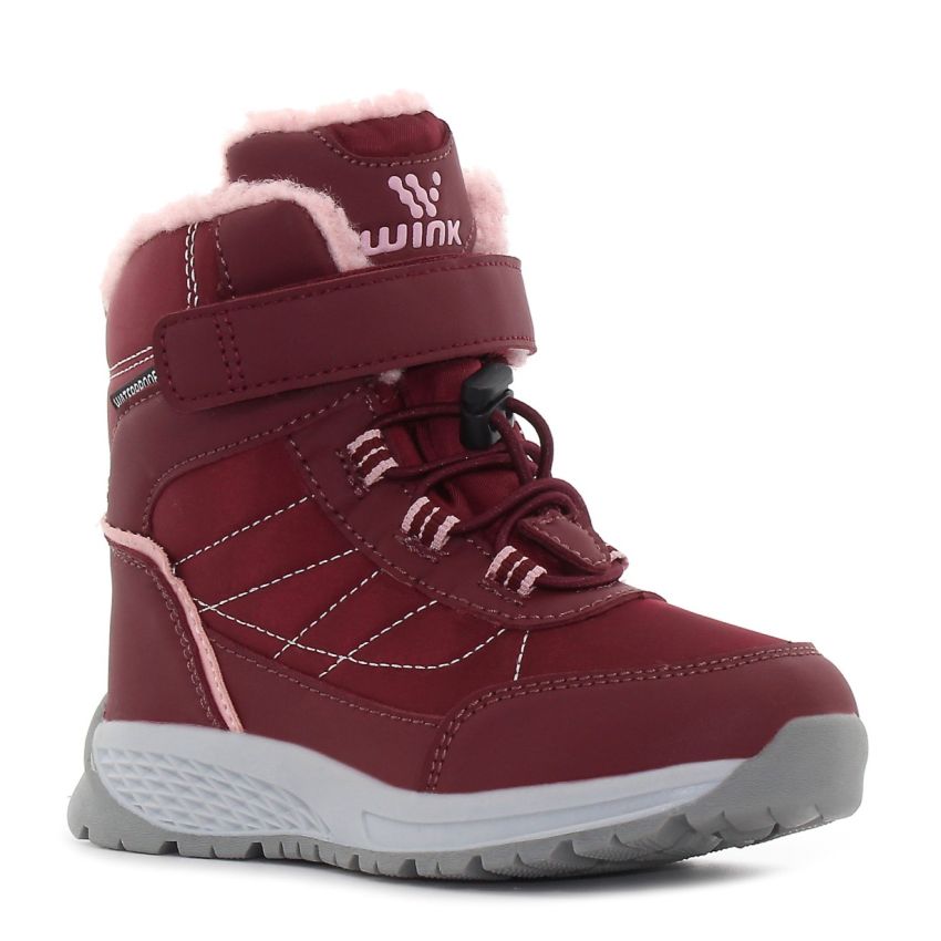 Wink - Zela bordó bélelt gyerek bakancs