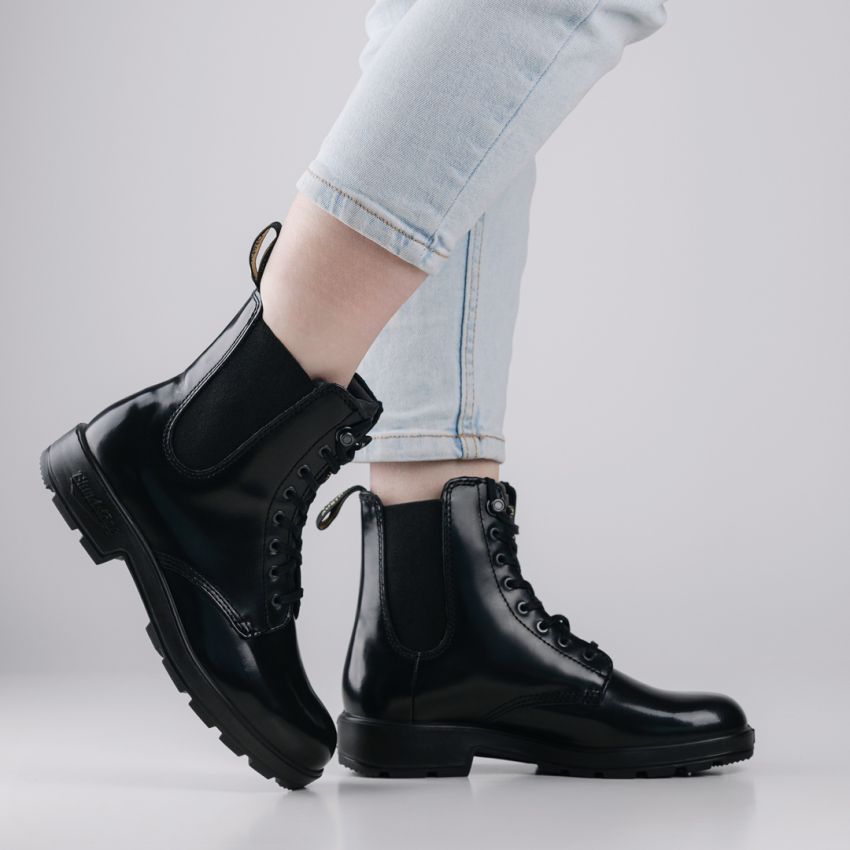 Blundstone fekete bőr bakancs