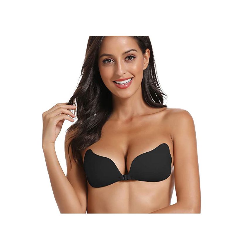 Borgo láthatatlan fekete öntapadós melltartó