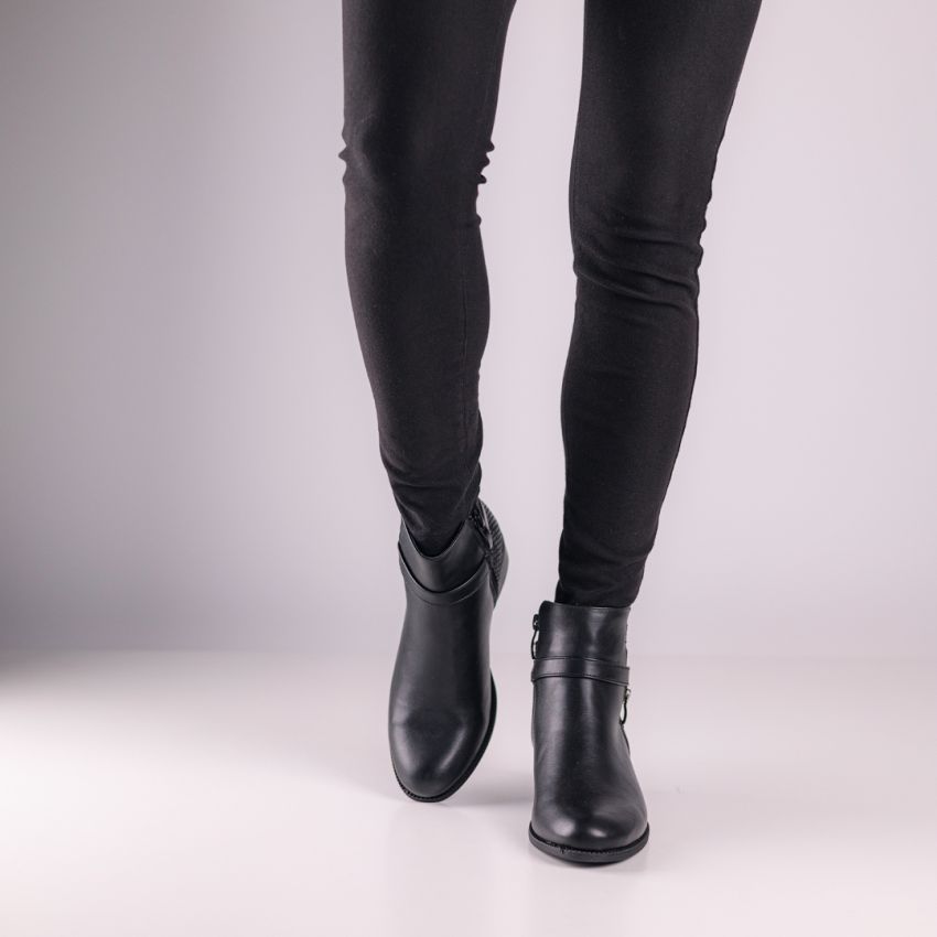 Borgo - Anna fekete női bokacsizma