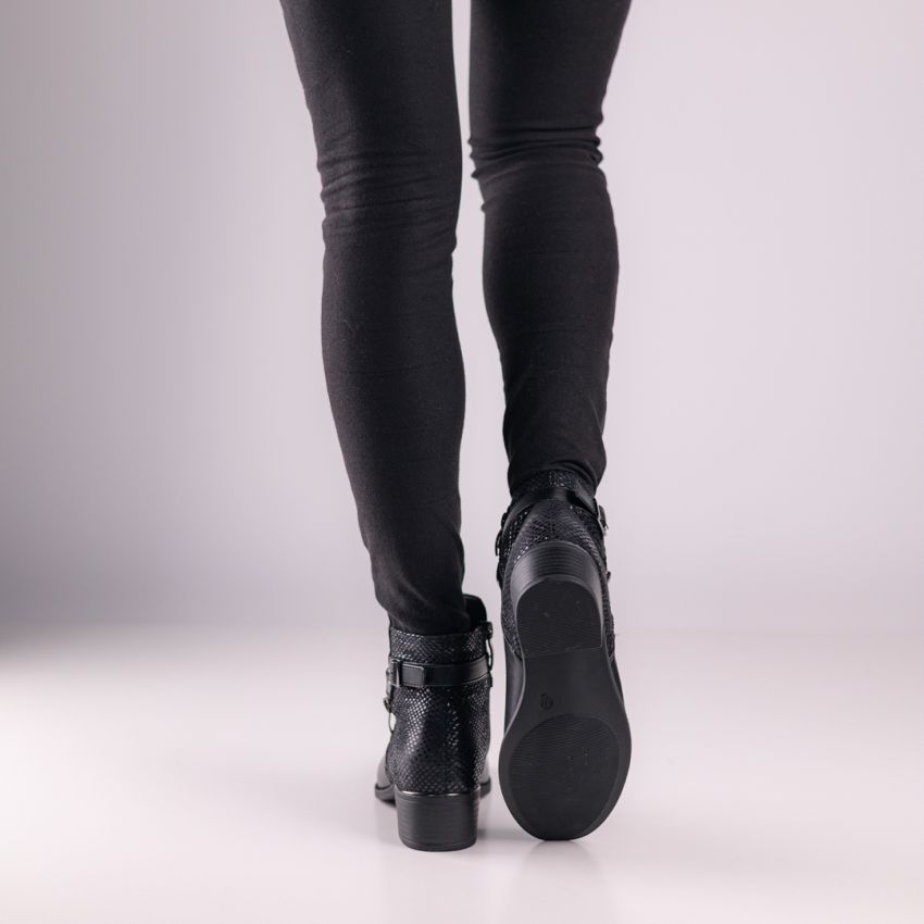 Borgo - Anna fekete női bokacsizma