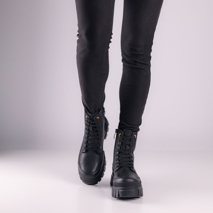 Borgo - Dust fekete bélelt női bakancs