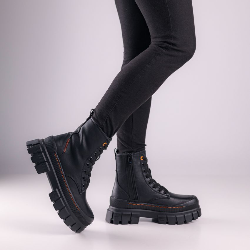 Borgo - Dust fekete bélelt női bakancs