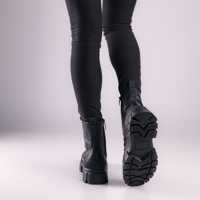 Borgo - Dust fekete bélelt női bakancs