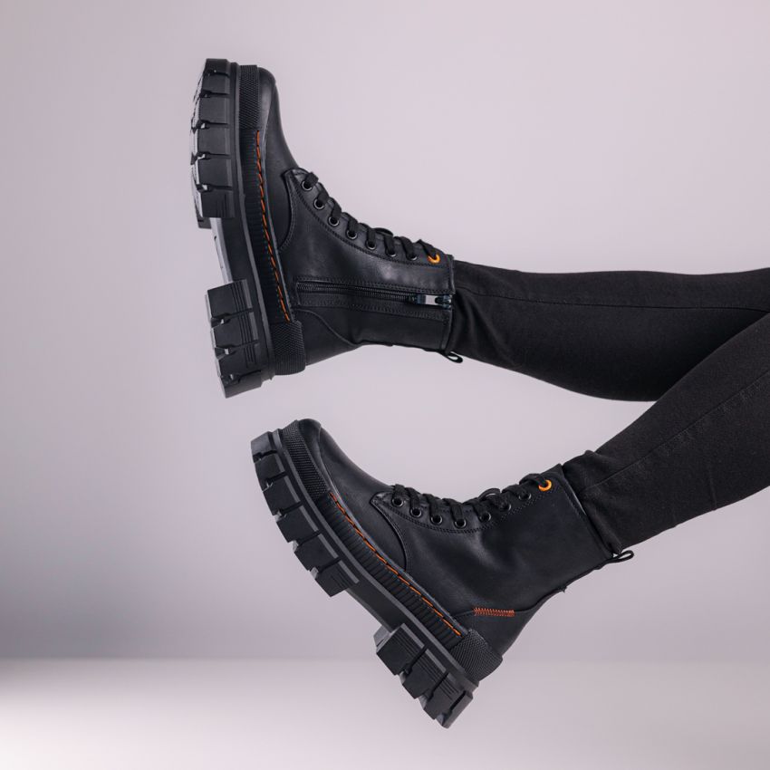 Borgo - Dust fekete bélelt női bakancs