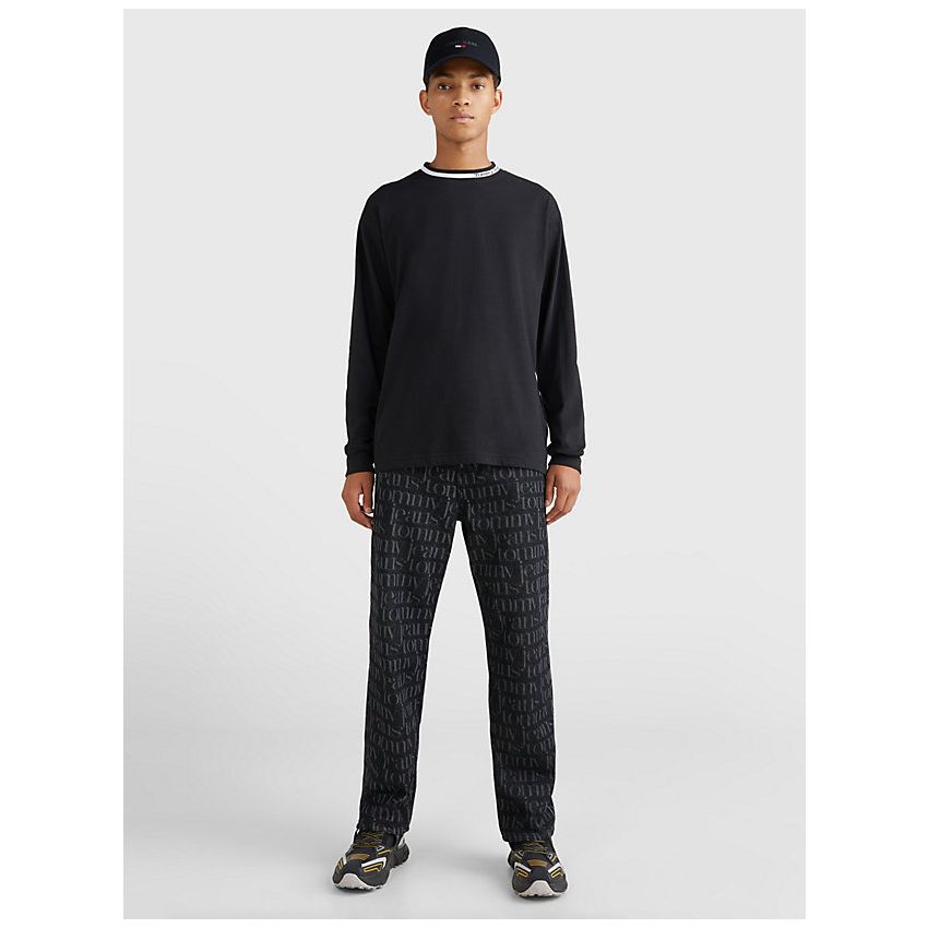 Tommy Hilfiger fekete férfi cipő