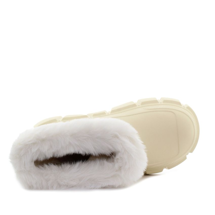 Wink - Pluvia bézs női bélelt bokacsizma