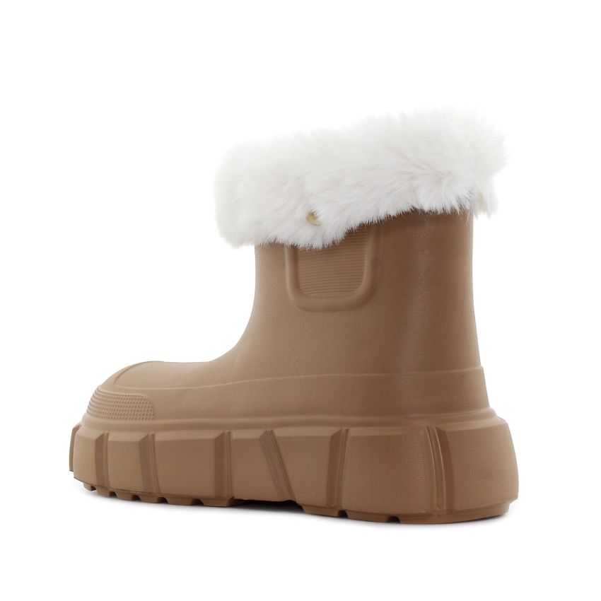 Wink - Pluvia barna női bélelt bokacsizma