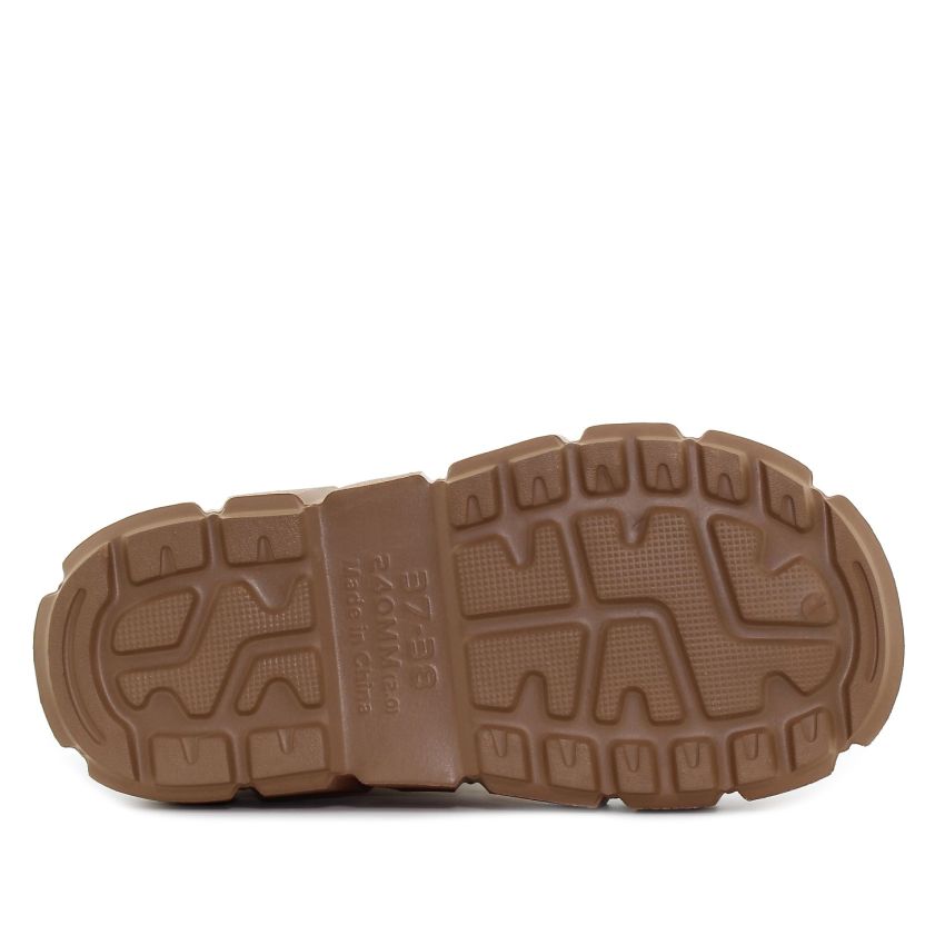 Wink - Pluvia barna női bélelt bokacsizma