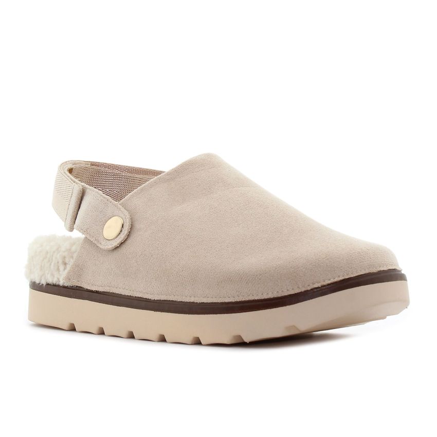 Yolera - Zuzan bézs női papucs