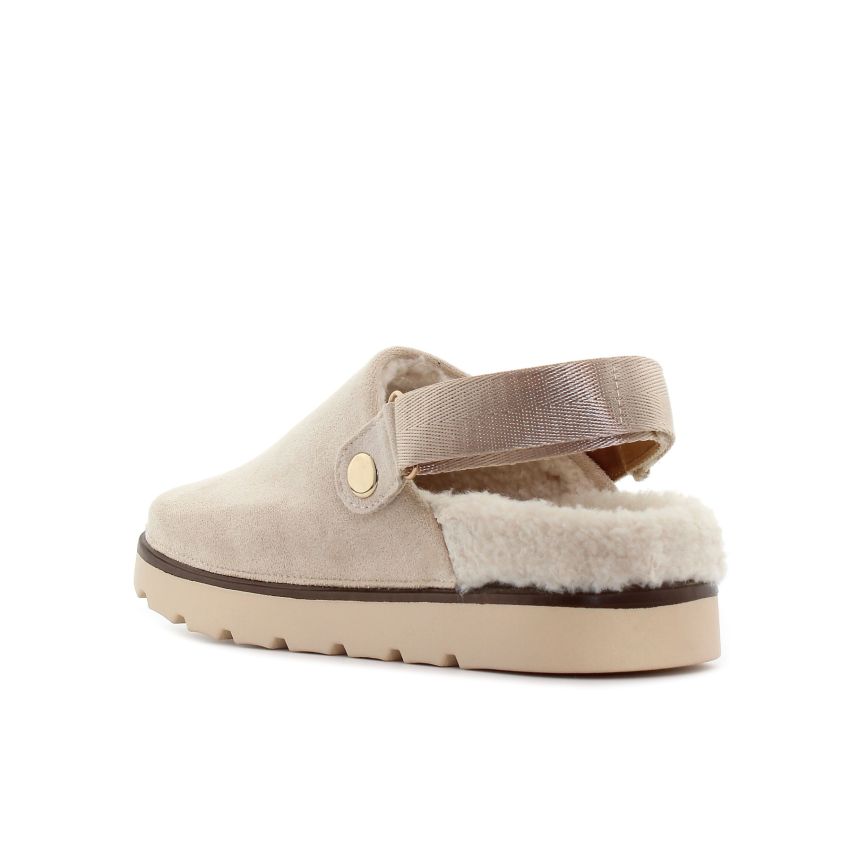 Yolera - Zuzan bézs női papucs