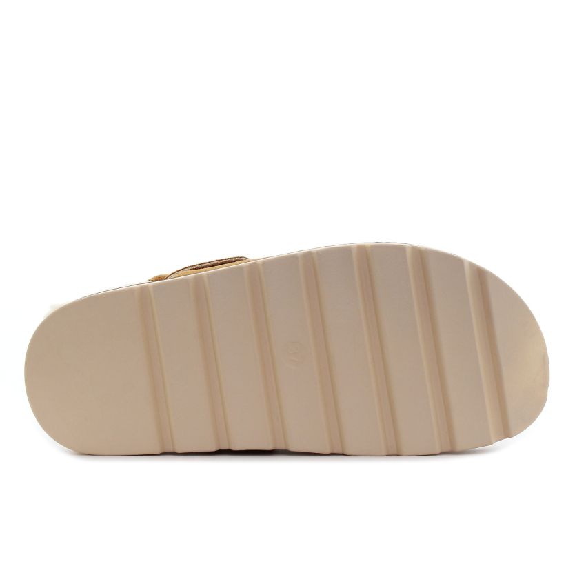 Yolera - Zuzan barna női papucs