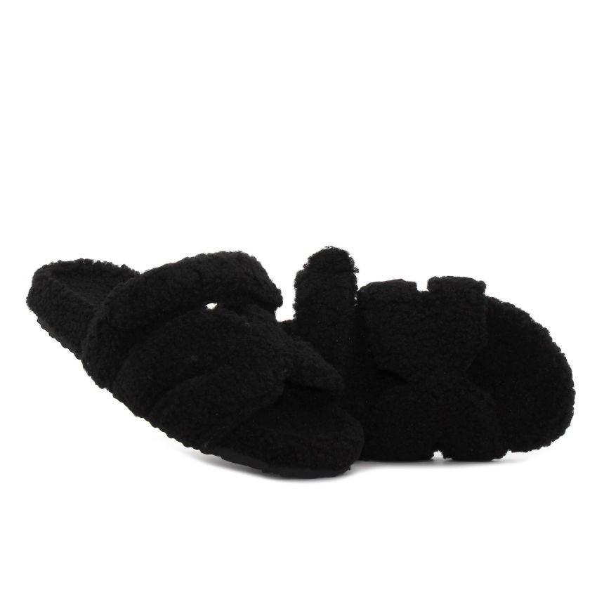 Yolera - Lazy fekete női papucs