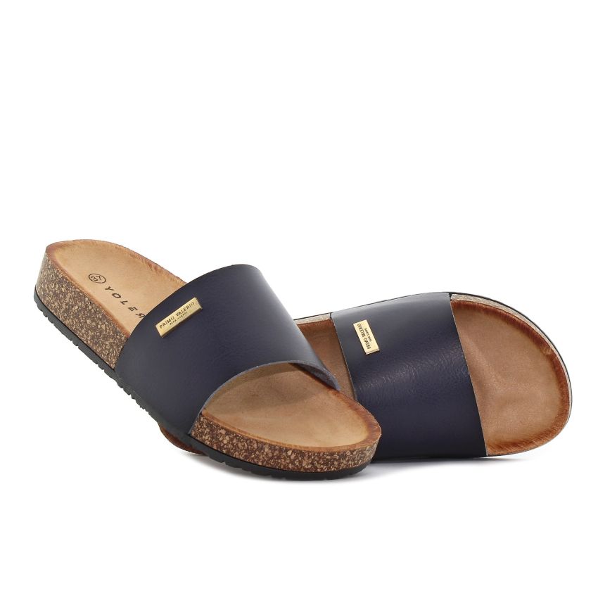 Yolera - Primo Valerio sötétkék női papucs