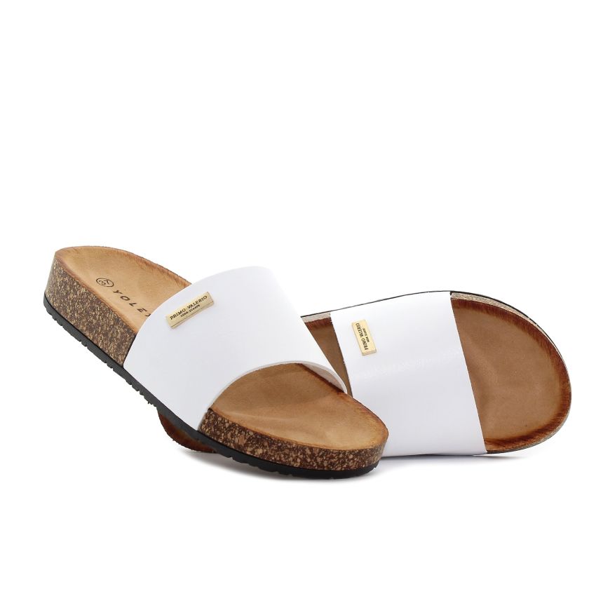 Yolera - Primo Valerio fehér női papucs
