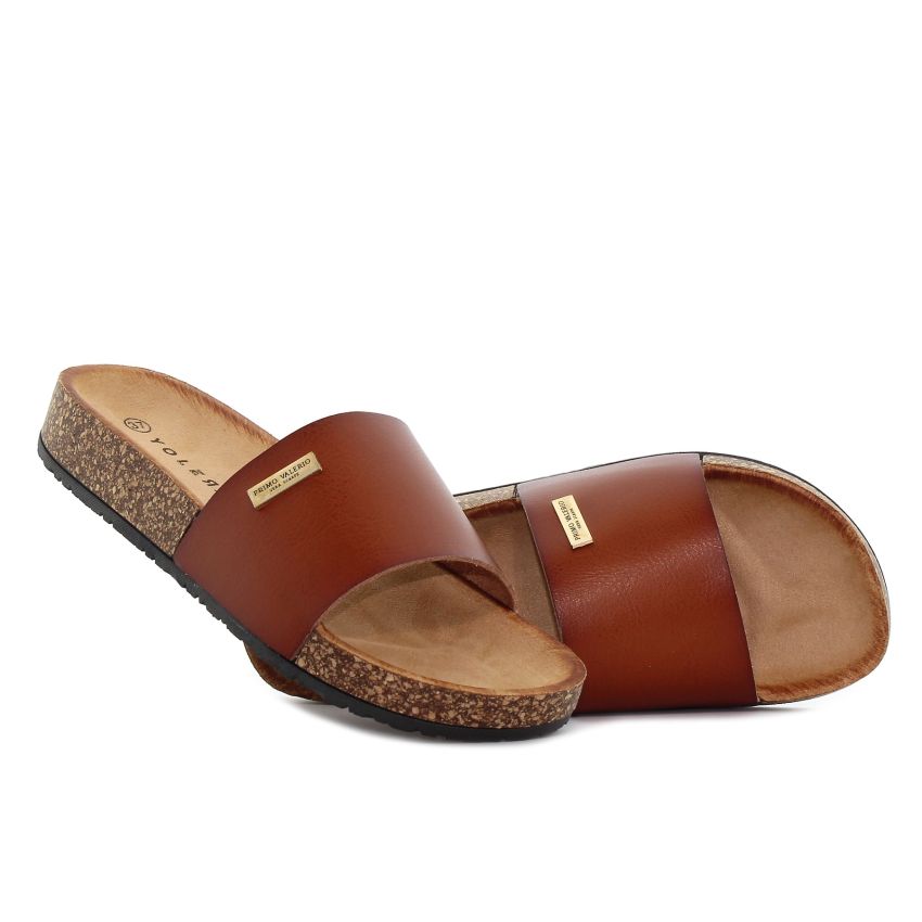 Yolera - Primo Valerio barna női papucs