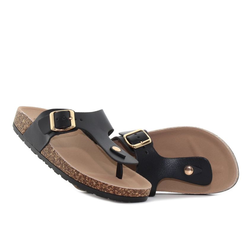 Yolera - Viona fekete női papucs