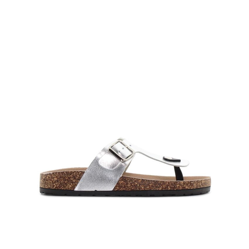 Yolera - Viona ezüst női papucs