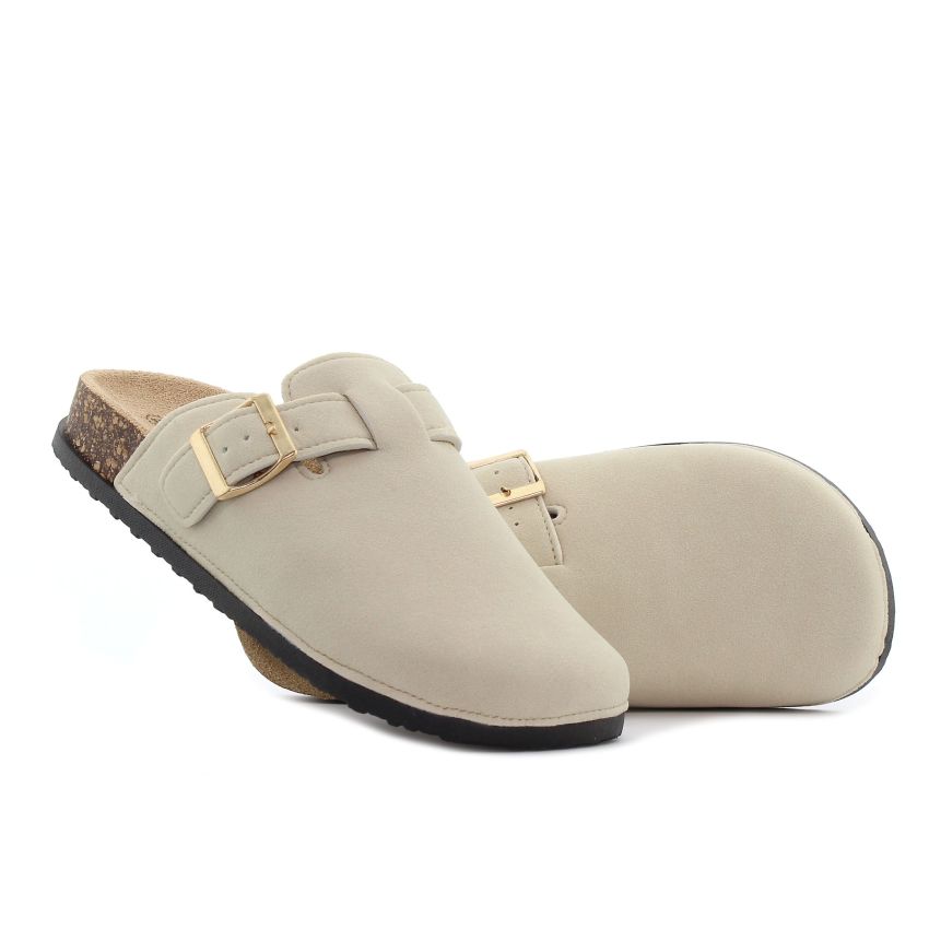 Yolera - Kloe bézs női papucs