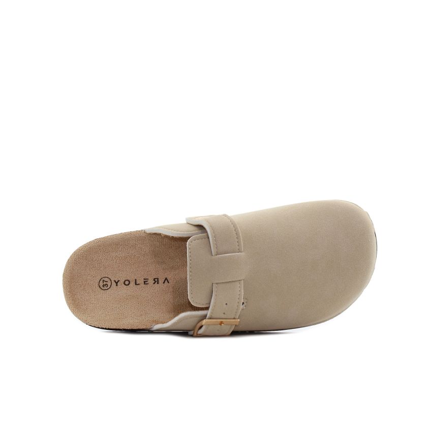 Yolera - Kloe bézs női papucs
