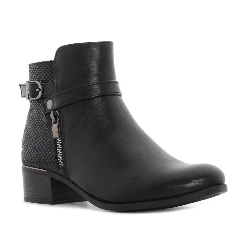 Borgo - Anna fekete női bokacsizma