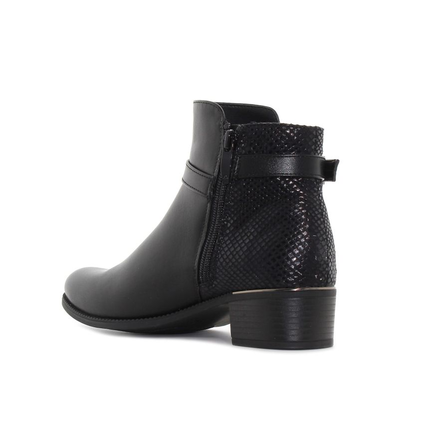 Borgo - Anna fekete női bokacsizma